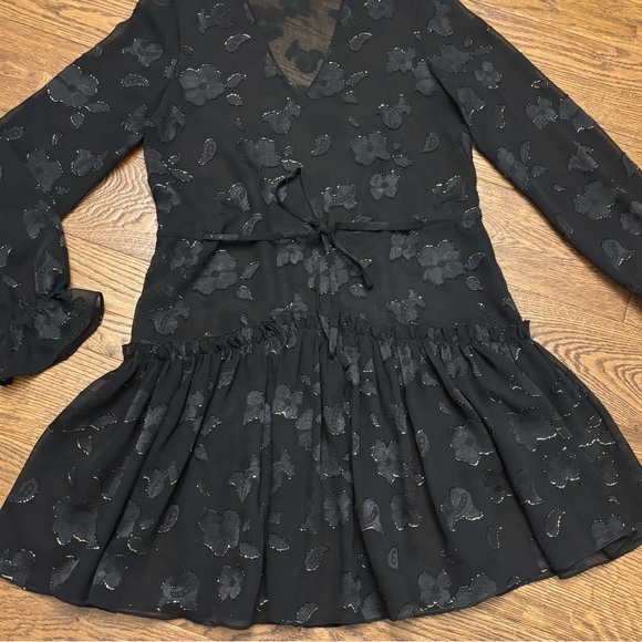 AllSaints Alia Flora Drop Waist Dress - Picture 10 of 16